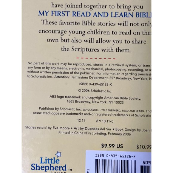 My First Religious Read and Learn Bible Board Book - Picture 10 of 12